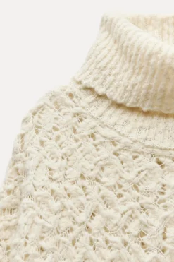 Discount JERSEY PONCHO PUNTO CALADOS Mujer Cárdigan / Jerséis|Punto