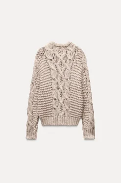 Fashion JERSEY PUNTO ABALORIOS JOYA Mujer Cárdigan / Jerséis|Punto