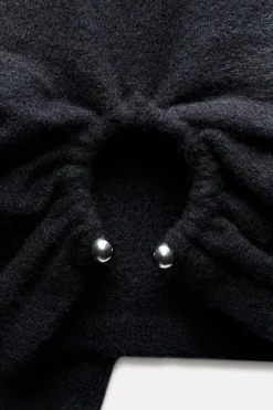 Outlet JERSEY PUNTO APLIQUE METÁLICO Mujer Cárdigan / Jerséis|Punto