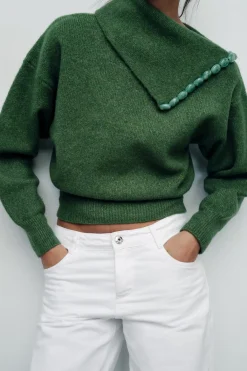 Sale JERSEY PUNTO BOLAS Mujer Cárdigan / Jerséis|Punto