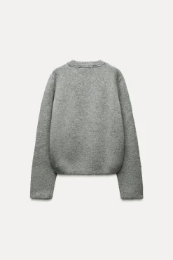 Fashion JERSEY PUNTO BOTONES LATERALES Mujer Cárdigan / Jerséis|Punto