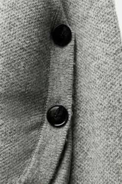 Fashion JERSEY PUNTO BOTONES LATERALES Mujer Cárdigan / Jerséis|Punto