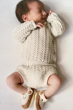 Niños ZARA 0 - 6 Meses·Punto<JERSEY PUNTO CALADO BOTONES