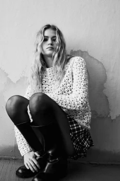 Discount JERSEY PUNTO CALADOS Mujer Cárdigan / Jerséis|Punto