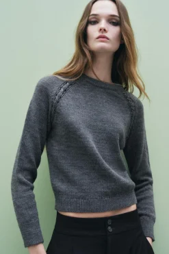 Discount JERSEY PUNTO CINTAS HOMBROS Mujer Cárdigan / Jerséis|Punto