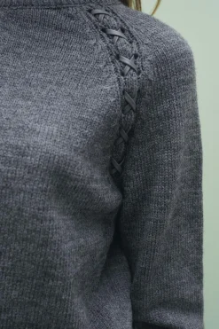 Discount JERSEY PUNTO CINTAS HOMBROS Mujer Cárdigan / Jerséis|Punto