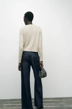 Hot JERSEY PUNTO COMBINADO CROCHET Mujer Cárdigan / Jerséis|Punto