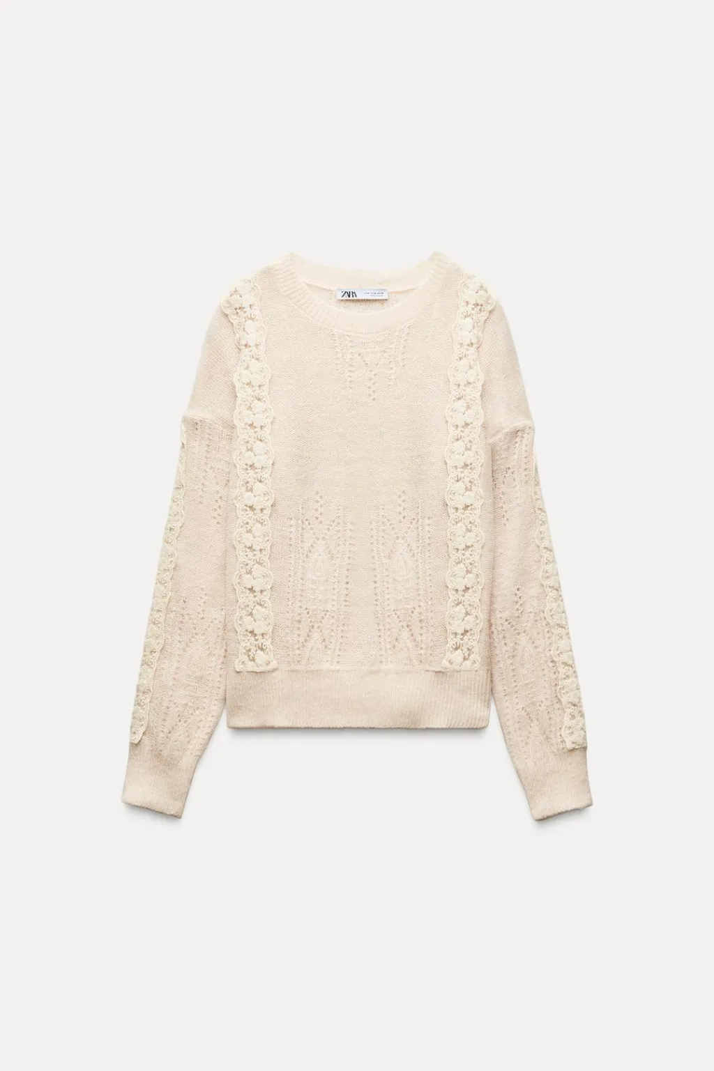 Hot JERSEY PUNTO COMBINADO ENCAJE Mujer Cárdigan / Jerséis|Punto