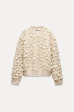 Online JERSEY PUNTO COMBINADO FLORES Mujer Cárdigan / Jerséis|Punto