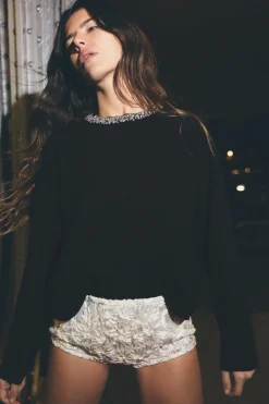 Online JERSEY PUNTO CUELLO JOYAS Mujer Cárdigan / Jerséis|Punto