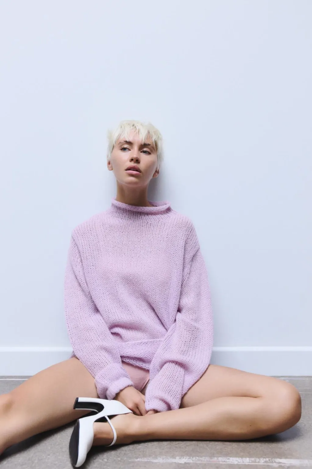 Hot JERSEY PUNTO CUELLO SUBIDO Mujer Cárdigan / Jerséis|Punto