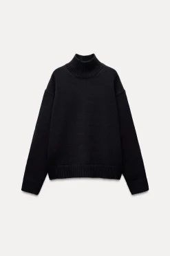 Outlet JERSEY PUNTO CUELLO SUBIDO Mujer Cárdigan / Jerséis|Punto