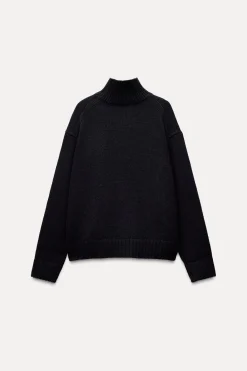 Outlet JERSEY PUNTO CUELLO SUBIDO Mujer Cárdigan / Jerséis|Punto