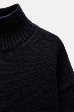 Outlet JERSEY PUNTO CUELLO SUBIDO Mujer Cárdigan / Jerséis|Punto