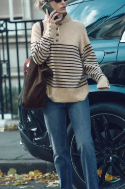 Hot JERSEY PUNTO CUELLO SUBIDO Mujer Cárdigan / Jerséis|Punto