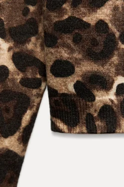 Discount JERSEY PUNTO ESTAMPADO ANIMAL Mujer Cárdigan / Jerséis|Punto