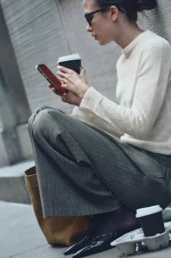 Fashion JERSEY PUNTO FINO Mujer Cárdigan / Jerséis|Punto