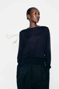 Discount JERSEY PUNTO FINO LAZO CONTRASTE Mujer Cárdigan / Jerséis|Punto