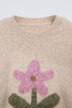 Niños ZARA 1½ - 6 Años·Punto|6 - 18 Meses·Punto<JERSEY PUNTO FLOR