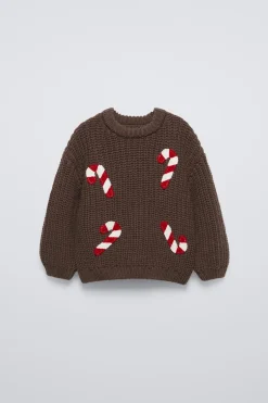 Niños ZARA 1½ - 6 Años·Punto|1½ - 6 Años·Punto<JERSEY PUNTO GRUESO BORDADOS CROCHET