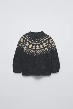 Niños ZARA 6 - 18 Meses·Conjuntos|6 - 18 Meses·Punto<JERSEY PUNTO JACQUARD