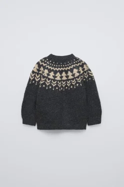Niños ZARA 6 - 18 Meses·Conjuntos|6 - 18 Meses·Punto<JERSEY PUNTO JACQUARD