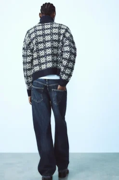 Best JERSEY PUNTO JACQUARD Mujer Cárdigan / Jerséis|Punto