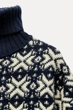 Best JERSEY PUNTO JACQUARD Mujer Cárdigan / Jerséis|Punto