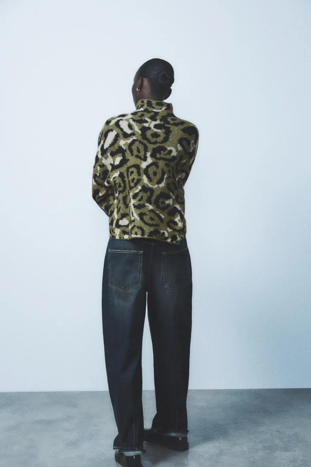 Sale JERSEY PUNTO JACQUARD ANIMAL Mujer Cárdigan / Jerséis|Punto