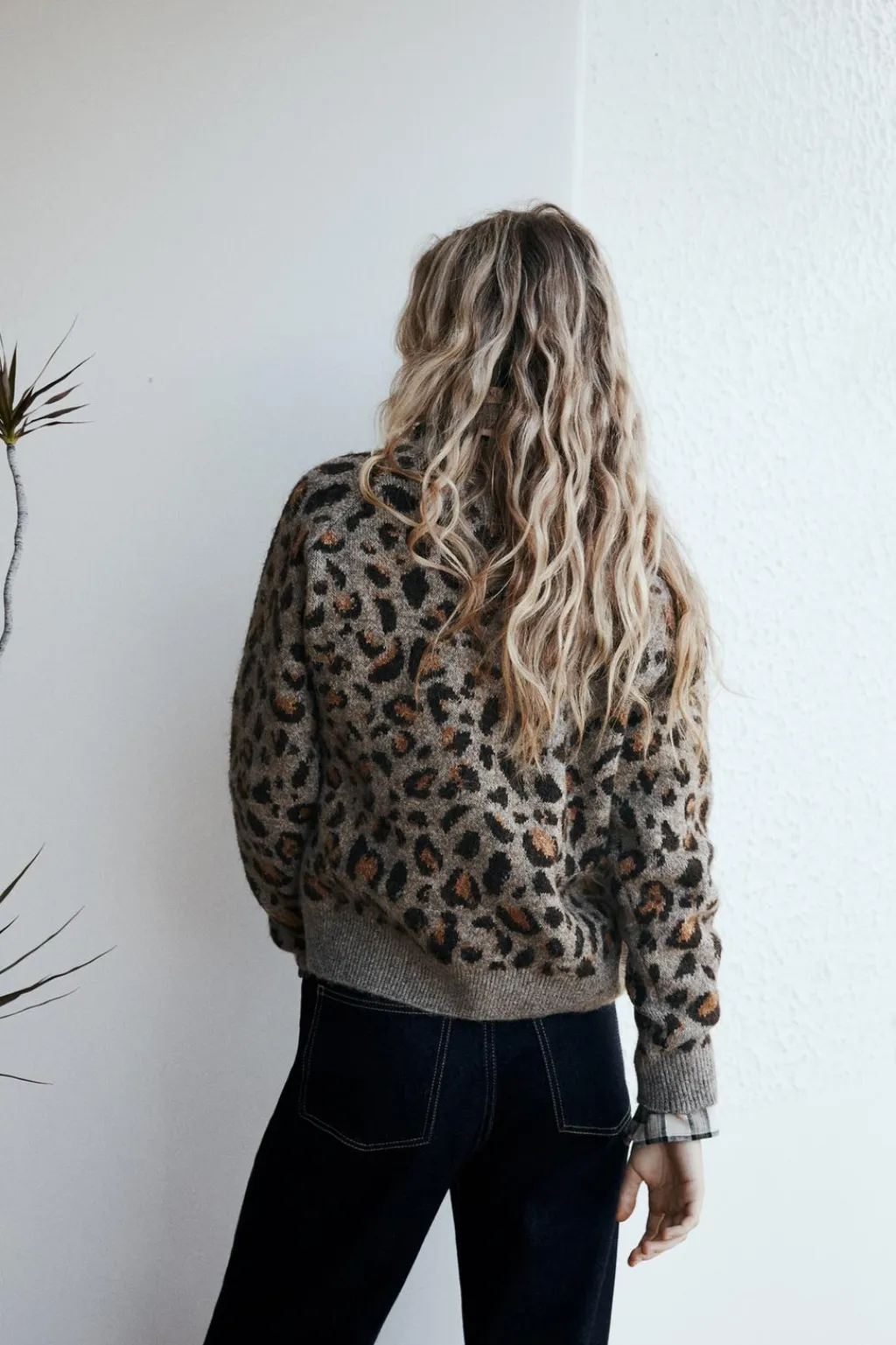 Outlet JERSEY PUNTO JACQUARD ANIMAL Mujer Cárdigan / Jerséis|Punto