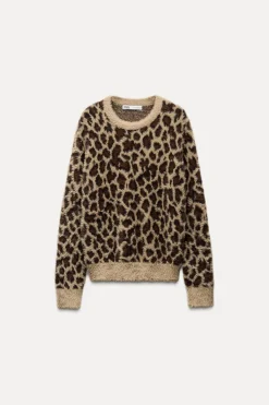 Discount JERSEY PUNTO JACQUARD ANIMAL Mujer Cárdigan / Jerséis|Punto