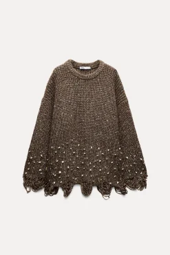 Hot JERSEY PUNTO LENTEJUELAS Mujer Cárdigan / Jerséis|Punto