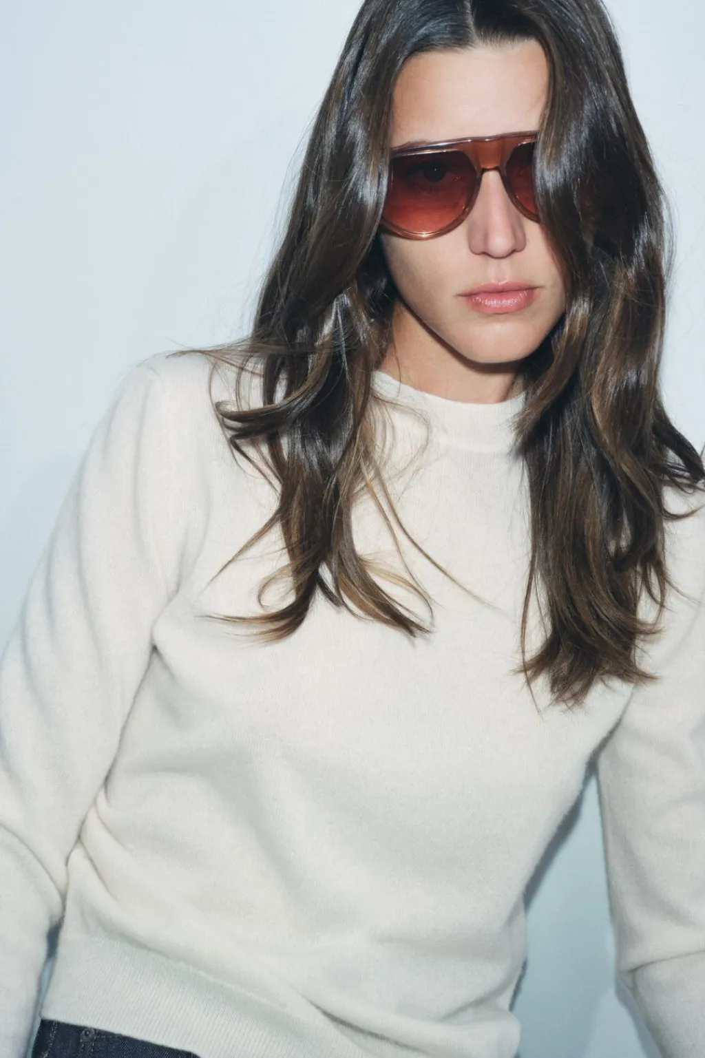 Fashion JERSEY PUNTO LISO 100% CASHMERE Mujer Cárdigan / Jerséis|Punto