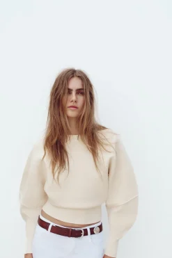 New JERSEY PUNTO LISO BAJO AJUSTADO Mujer Cárdigan / Jerséis|Punto