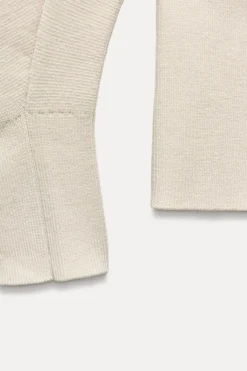 New JERSEY PUNTO LISO BAJO AJUSTADO Mujer Cárdigan / Jerséis|Punto