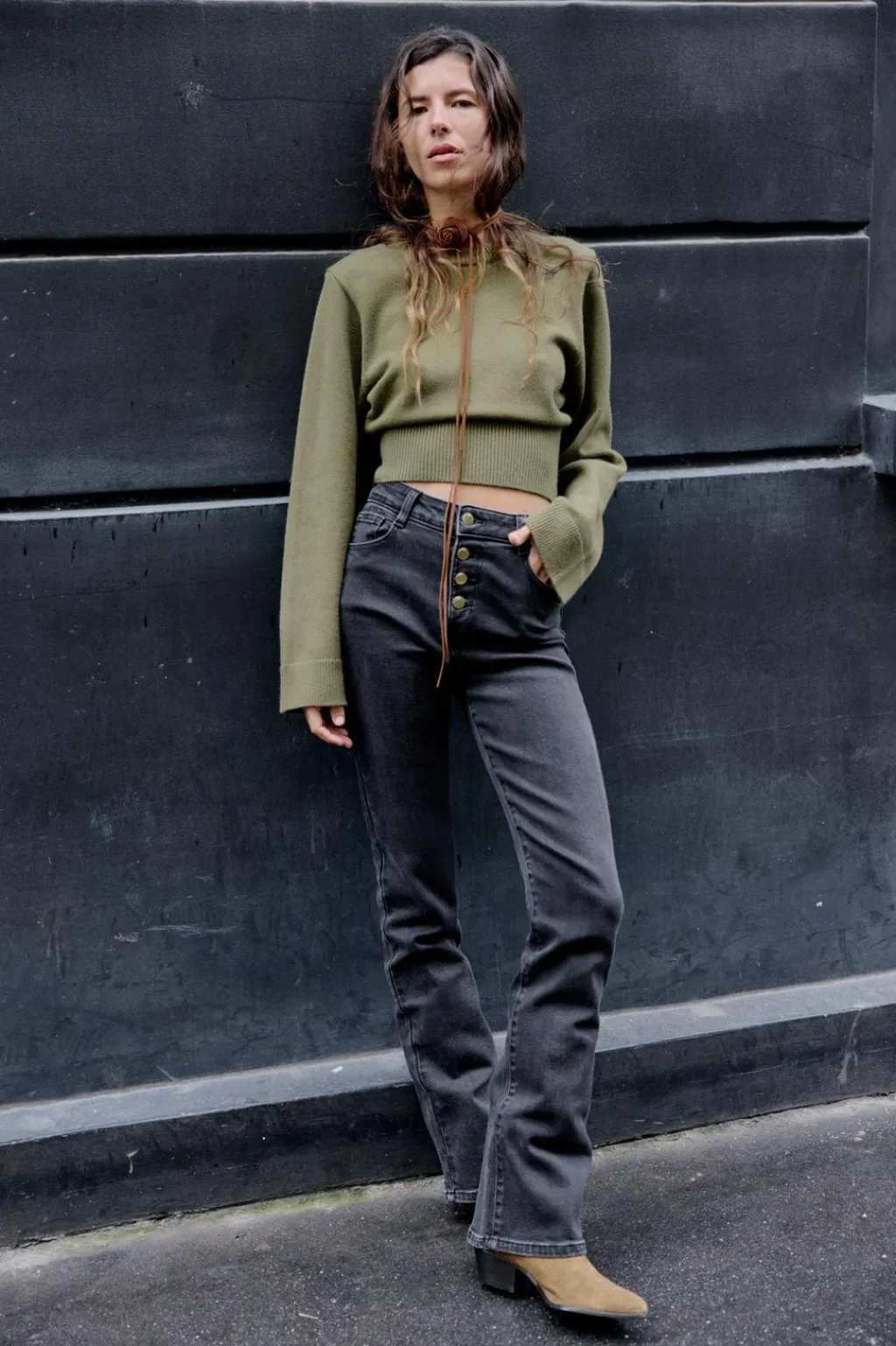 Sale JERSEY PUNTO LISO MANGA ANCHA Mujer Cárdigan / Jerséis|Punto