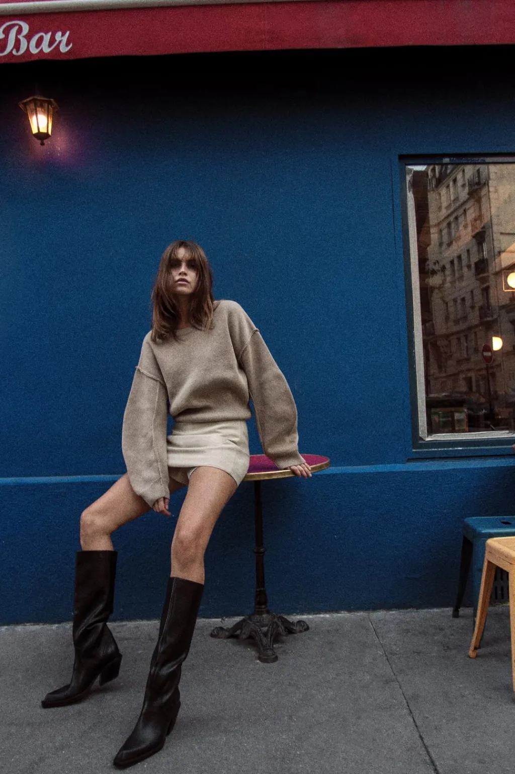 Outlet JERSEY PUNTO LISO MANGA VOLUMEN Mujer Cárdigan / Jerséis|Punto