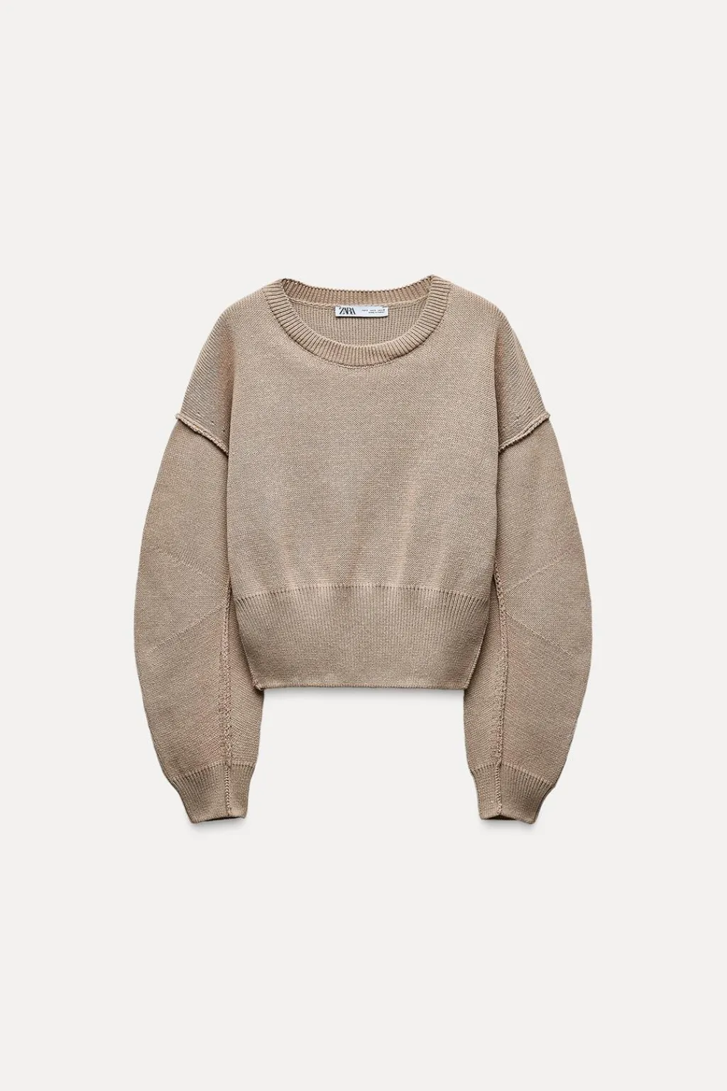 Outlet JERSEY PUNTO LISO MANGA VOLUMEN Mujer Cárdigan / Jerséis|Punto