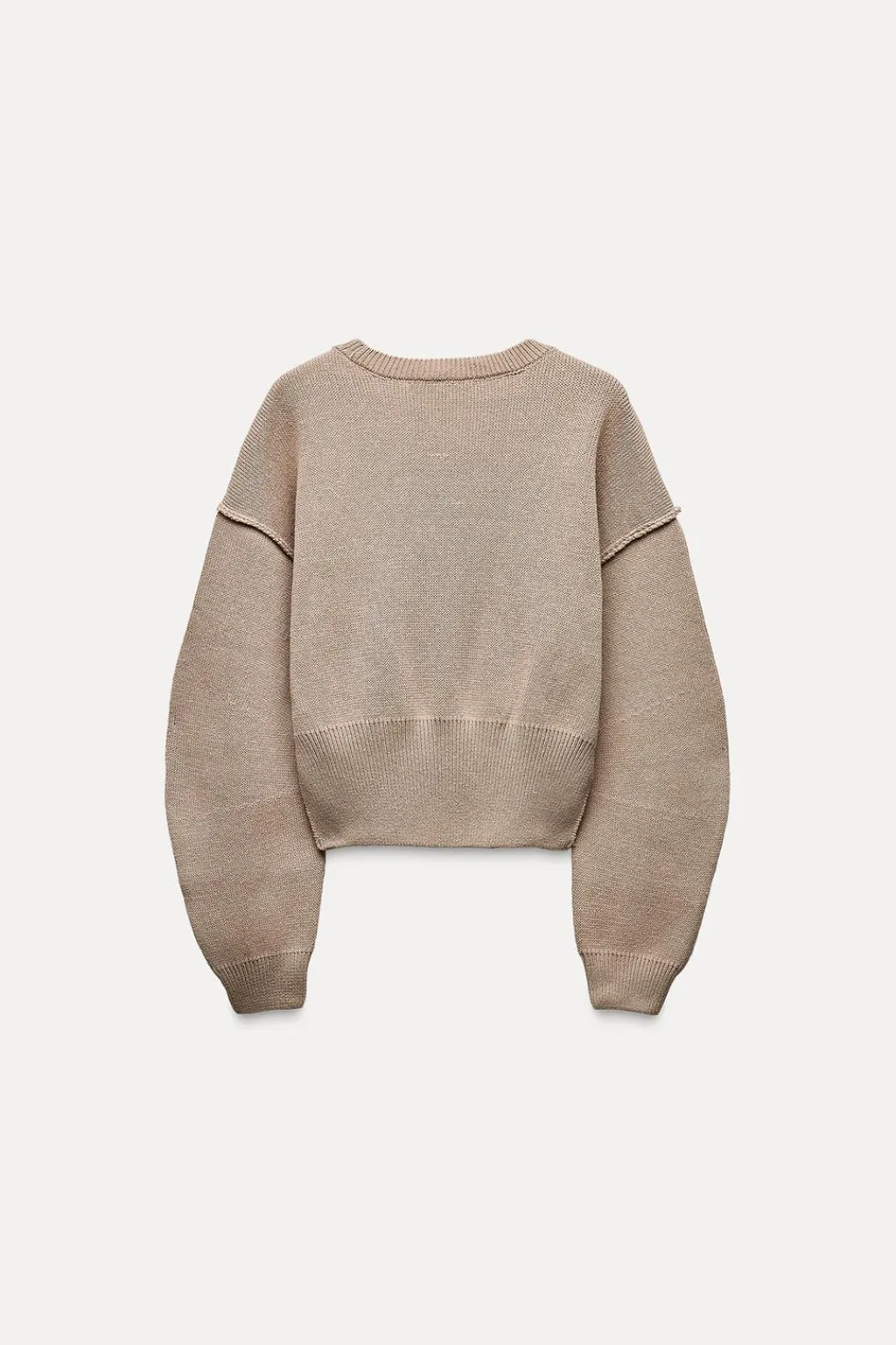 Outlet JERSEY PUNTO LISO MANGA VOLUMEN Mujer Cárdigan / Jerséis|Punto