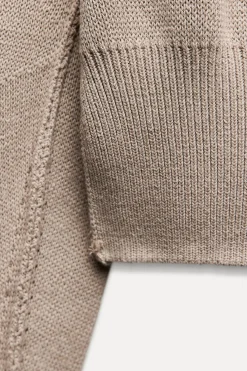 Outlet JERSEY PUNTO LISO MANGA VOLUMEN Mujer Cárdigan / Jerséis|Punto