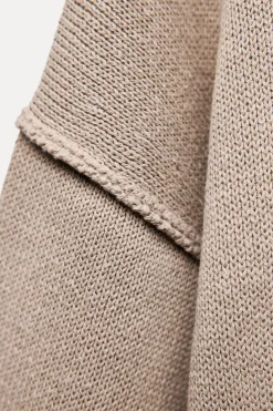 Outlet JERSEY PUNTO LISO MANGA VOLUMEN Mujer Cárdigan / Jerséis|Punto