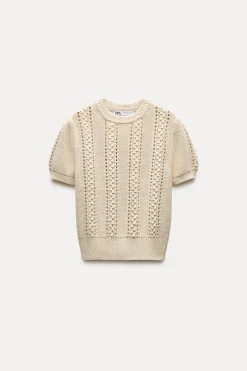 Clearance JERSEY PUNTO MANGA CORTA Mujer Cárdigan / Jerséis|Punto