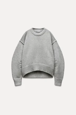 Outlet JERSEY PUNTO MANGA PLIEGUES Mujer Cárdigan / Jerséis|Punto