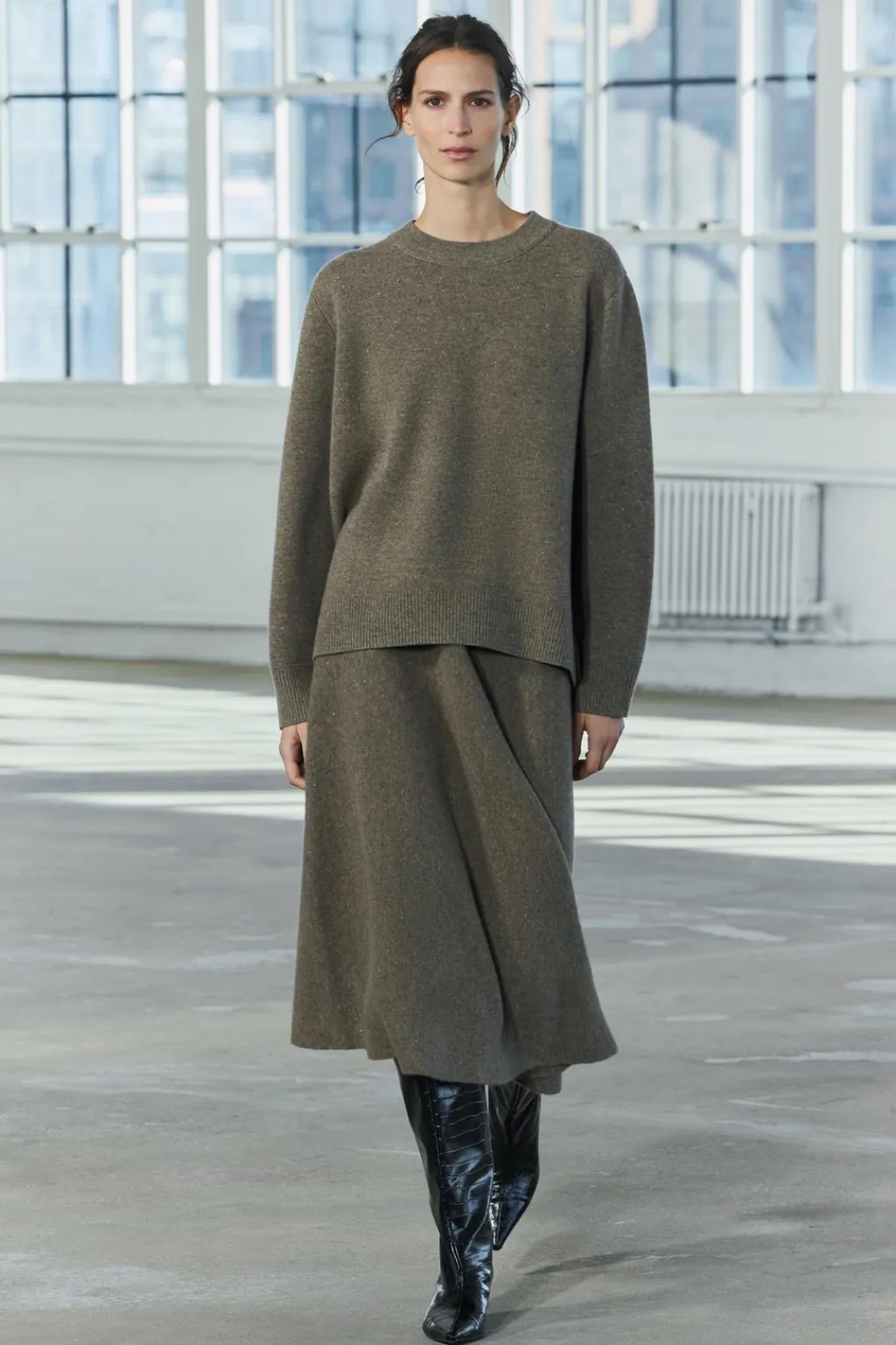 New JERSEY PUNTO OVERSIZE CON LANA Mujer Cárdigan / Jerséis|Punto