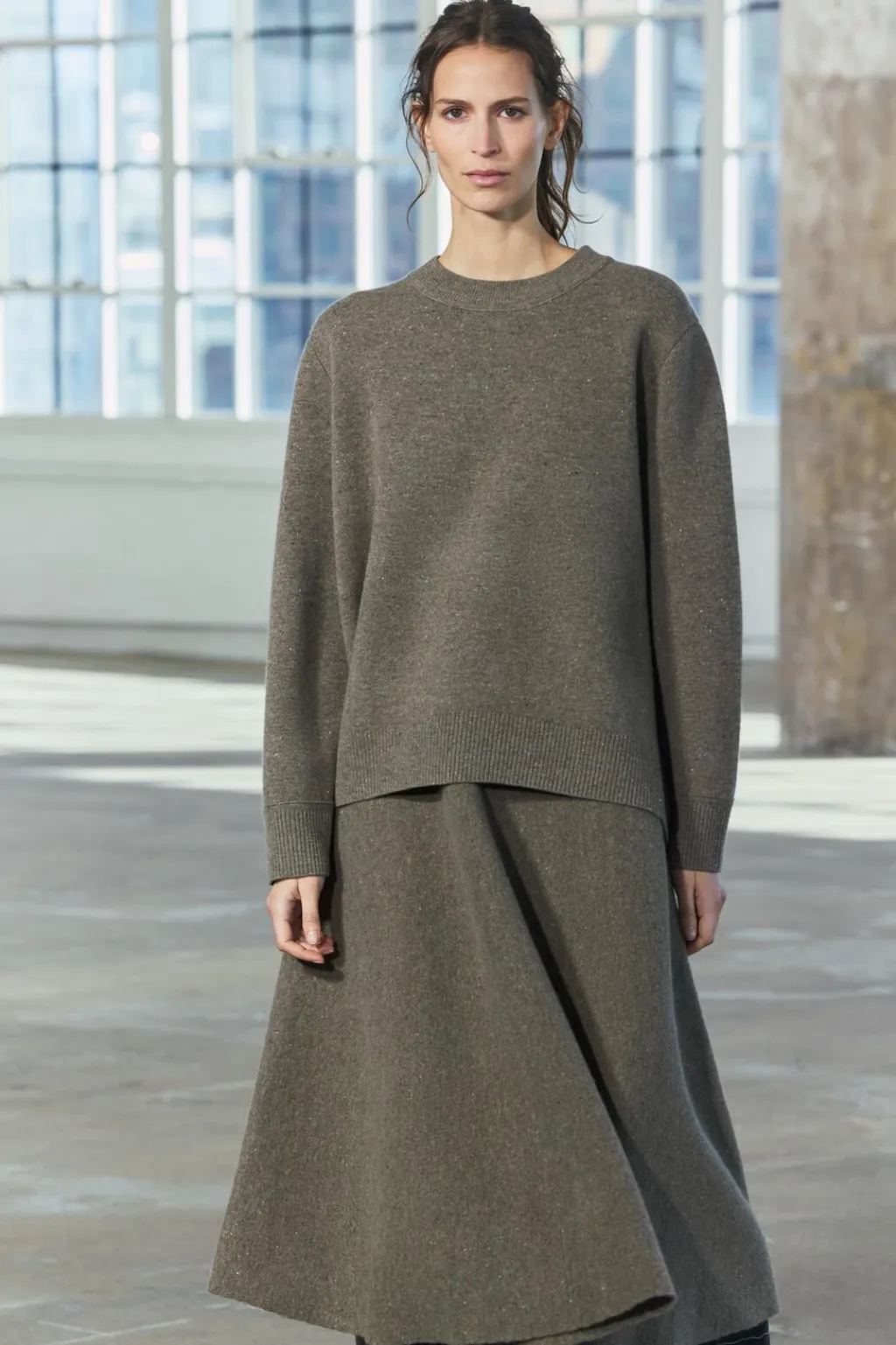 New JERSEY PUNTO OVERSIZE CON LANA Mujer Cárdigan / Jerséis|Punto