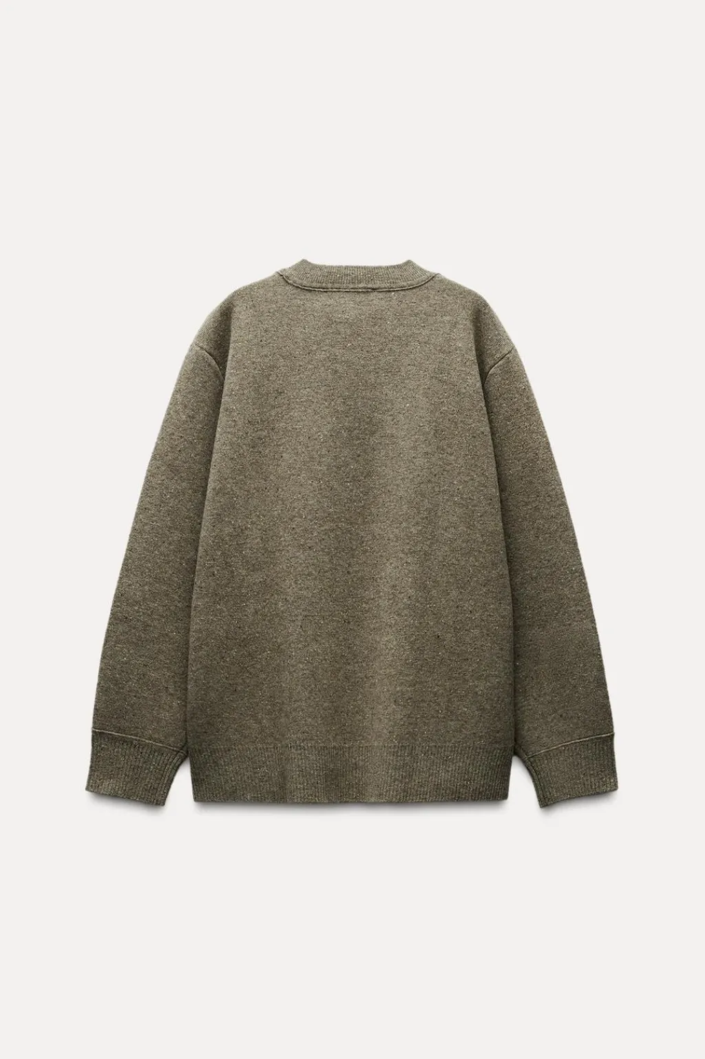 New JERSEY PUNTO OVERSIZE CON LANA Mujer Cárdigan / Jerséis|Punto