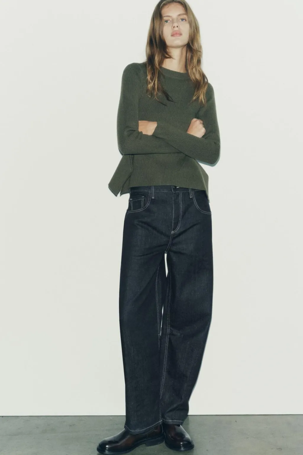 Discount JERSEY PUNTO PEPLUM Mujer Cárdigan / Jerséis|Punto