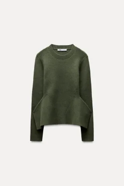 Discount JERSEY PUNTO PEPLUM Mujer Cárdigan / Jerséis|Punto