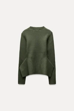 Discount JERSEY PUNTO PEPLUM Mujer Cárdigan / Jerséis|Punto