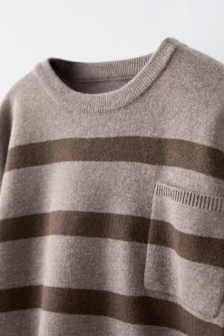 Niños ZARA 1½ - 6 Años·Punto|1½ - 6 Años·Punto<JERSEY PUNTO RAYAS BOLSILLO